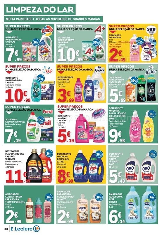 Antevisão Folheto E-LECLERC Promoções de 13 a 19 agosto